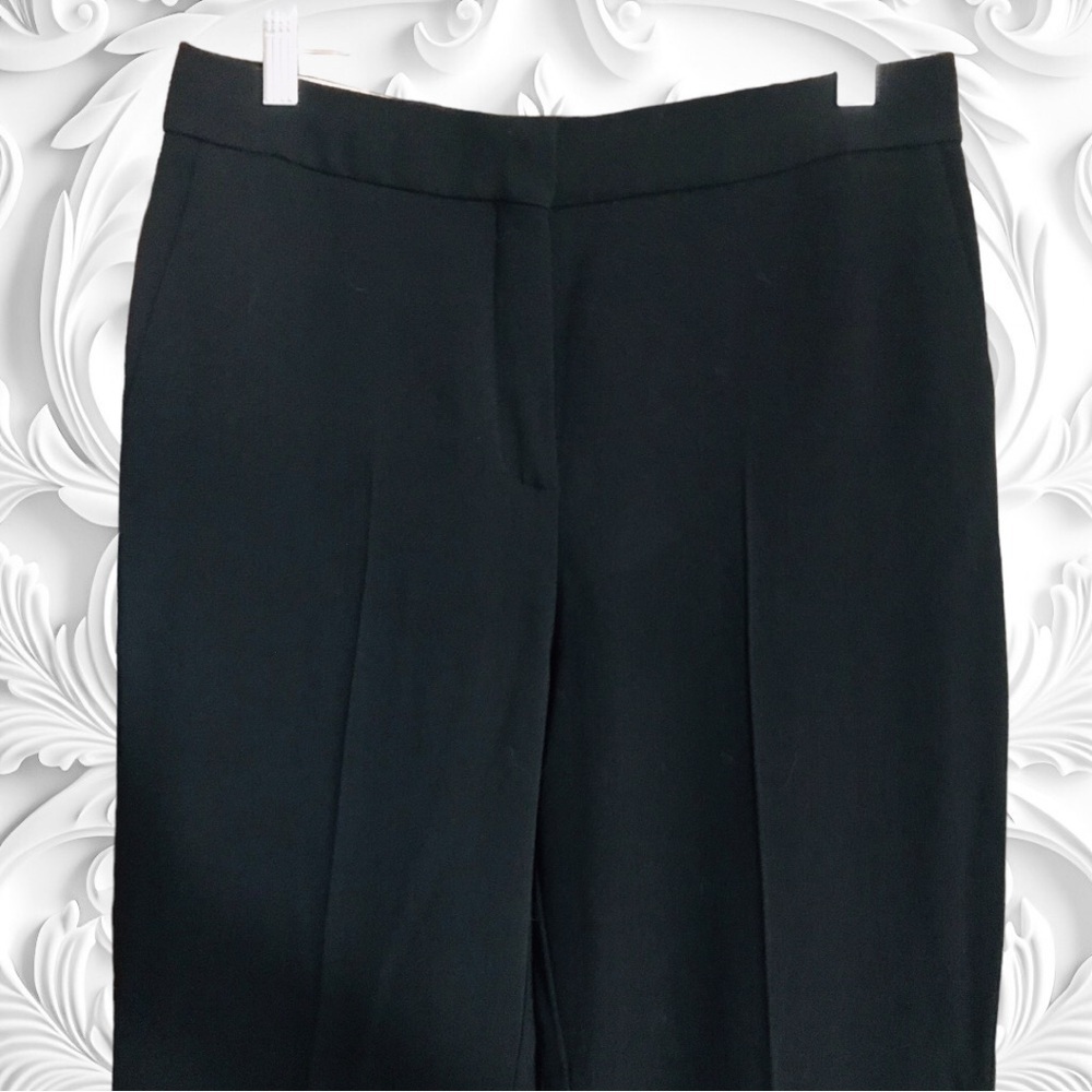 NWT! Mango MNG Back Slit Hems Flare Trousers In Black Size US 8 - Picture 10 of 12